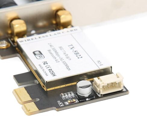 بطاقة شبكة ثنائية النطاق 2.4G/5G، معدل عالي 300 ميجابت في الثانية، بطاقة شبكة سطح المكتب PCI-E، بلوتوث 4.0 مع هوائي in Kuwait