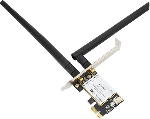 بطاقة شبكة ثنائية النطاق 2.4G/5G، معدل عالي 300 ميجابت في الثانية، بطاقة شبكة سطح المكتب PCI-E، بلوتوث 4.0 مع هوائي in Kuwait