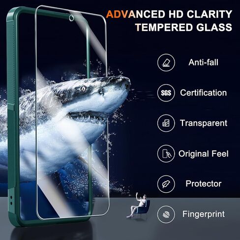 RMOCR Case for Moto G Stylus 5G 2022 with Tempered Glass Screen Protector,Heavy Duty Rugged Shockproof Full Body Protective Phone Cover,Black Matte in Saudi Arabia