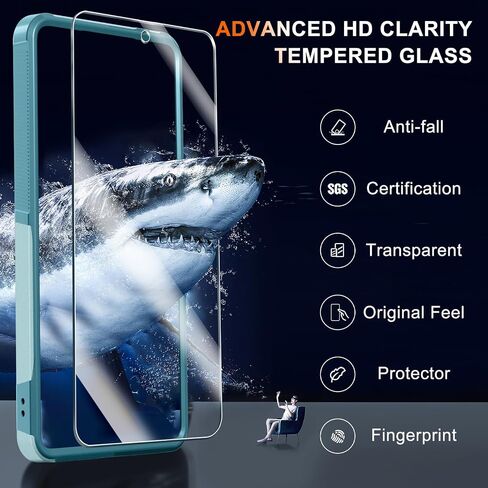 RMOCR Case for Moto G Stylus 5G 2022 with Tempered Glass Screen Protector,Heavy Duty Rugged Shockproof Full Body Protective Phone Cover,Black Matte in Saudi Arabia