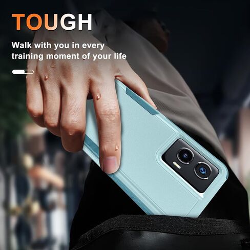 RMOCR Case for Moto G Stylus 5G 2022 with Tempered Glass Screen Protector,Heavy Duty Rugged Shockproof Full Body Protective Phone Cover,Black Matte in Saudi Arabia