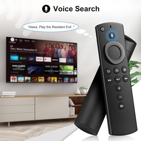 Replacement Voice Remote Control Fit for ANZ Fire Smart TVs Stick (2nd Gen&3rd Gen&Lite&4K&2020 Release), Smart TVs Cube (1st Gen&2nd Gen), Smart TVs 3rd Gen in Saudi Arabia