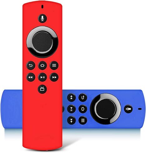 2Packs Remote Cover for TV Stick Lite 2020 Release, Anti-Slip Silicone Protective Case Compatible with TVStick Voice Remote Control Glow in The Dark(Green & Blue) in Saudi Arabia