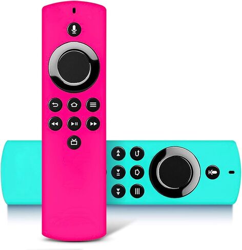 2Packs Remote Cover for TV Stick Lite 2020 Release, Anti-Slip Silicone Protective Case Compatible with TVStick Voice Remote Control Glow in The Dark(Green & Blue) in Kuwait