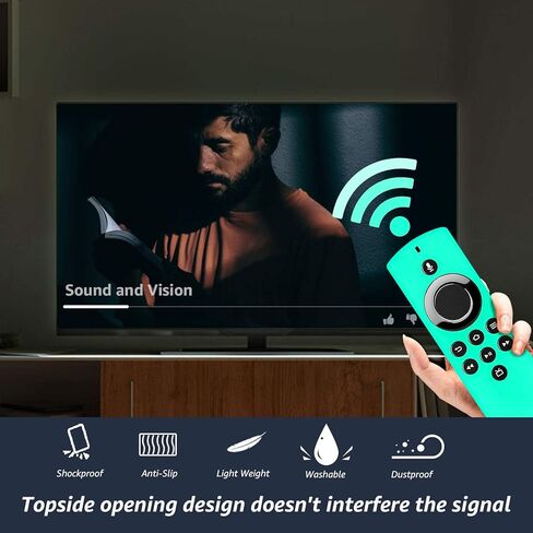 2Packs Remote Cover for TV Stick Lite 2020 Release, Anti-Slip Silicone Protective Case Compatible with TVStick Voice Remote Control Glow in The Dark(Green & Blue) in Kuwait