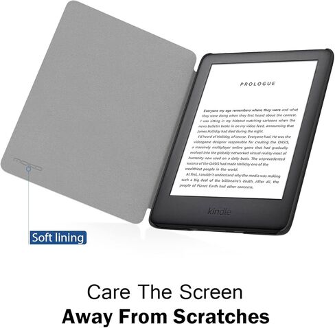 حافظة MoKo تناسب جهاز Kindle مقاس 6 بوصات (الجيل العاشر، إصدار 2019)، غطاء حماية أنحف مع خاصية التنبيه/السكون التلقائي، لن يناسب جهاز Kindle Paperwhite الجيل العاشر 2018 - غابة خضراء in Saudi Arabia