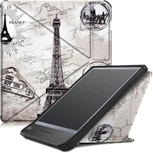 E-Reader Cover for Kobo Libra H2O(2019 Release),Ultra Slim Lightweight Folio Stand Leather Case for Kobo Libra H2O 7" E-Book (Big Eye) in Saudi Arabia