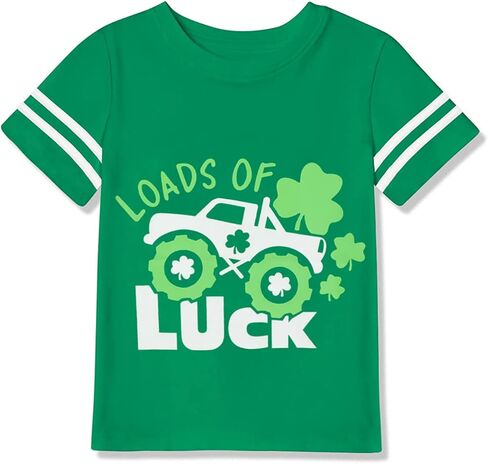 DDSOL سانت باتريك تي شيرت طفل صبي فتاة محظوظ البرسيم شامروك قميص القطن قصير الأكمام طفل الأيرلندية سانت تي شيرت in Kuwait
