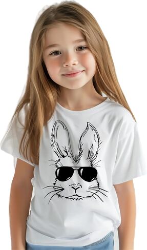 Easter Shirt for Toddler,Funny Bunny Peeps Cute Rabbit Boy Girl T-Shirt, Short Sleeve Easter Tee, Size: 5T-1T in Saudi Arabia