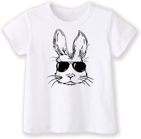 Easter Shirt for Toddler,Funny Bunny Peeps Cute Rabbit Boy Girl T-Shirt, Short Sleeve Easter Tee, Size: 5T-1T in Saudi Arabia