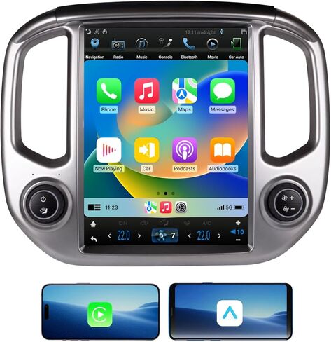ستيريو راديو السيارة لسيارة شيفروليه كولورادو جي إم سي كانيون 2015-2018 استبدال الراديو Android Auto Car Play GPS Navigation شاشة عمودية طراز Tesla مع DSP في Dash Headunit مشغل الوسائط المتعددة الصوت in Kuwait