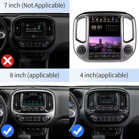 ستيريو راديو السيارة لسيارة شيفروليه كولورادو جي إم سي كانيون 2015-2018 استبدال الراديو Android Auto Car Play GPS Navigation شاشة عمودية طراز Tesla مع DSP في Dash Headunit مشغل الوسائط المتعددة الصوت in Kuwait