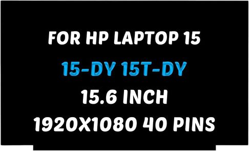 L63569-001 بديل لشاشة HP 15-DY0013DX 15-DY1023DX 15-DY0010DS LCD 15-DY1032WM 15-DY1731MS 15-DY1751MS 1920X1080 15.6 بوصة 40 Pins 60 هرتز لوحة عرض LED (لشاشة اللمس فقط) in Saudi Arabia
