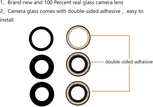 Rear Camera Glass Replacement for iPhone 15 Pro Max with Tape Pre-Installed +Repair Tools in Kuwait