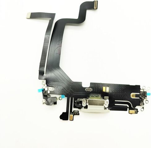 Charging Port Board Dock Connector Flex Cable Replacement Compatible with iPhone 14 Pro Max 6.7inch (Black) in Saudi Arabia