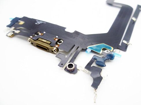 Charging Port Board Dock Connector Flex Cable Replacement Compatible with iPhone 14 Pro Max 6.7inch (Black) in Saudi Arabia