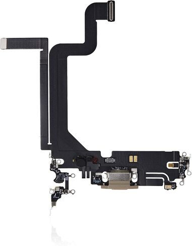 Charging Port Board Dock Connector Flex Cable Replacement Compatible with iPhone 14 Pro Max 6.7inch (Black) in Saudi Arabia