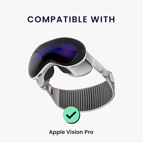 غطاء حماية لسماعات الواقع الافتراضي kwmobile متوافق مع غطاء Apple Vision Pro - حافظة حماية شفافة للواقع الافتراضي - شفاف in Kuwait