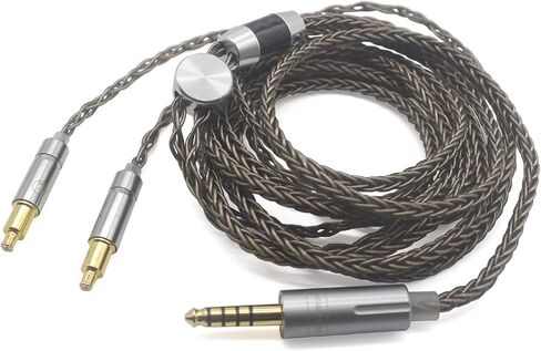 كابل ترقية بديل لسماعات الرأس Youkamoo 4.4 مم متوازن 8 كور مطلي بالفضة لسماعات الرأس Audio-Technica ATH-MSR7b SR9 ATH-ESW990H ES770H ATH-ADX5000 AP2000 A2DC in Kuwait
