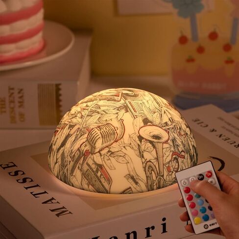 Kids Night Light, Christmas Decorations Light, 3 Light Modes Wall Light USB Charging Remote Control, Tap Control Baby Night Light Lamp, 17 LED Lights Silicone Cute Night Light for Kids in Saudi Arabia