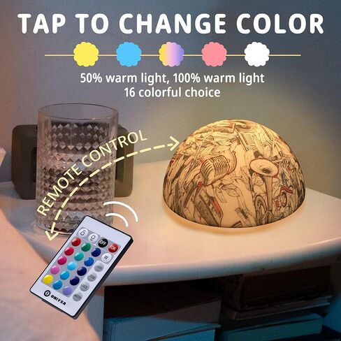 Kids Night Light, Christmas Decorations Light, 3 Light Modes Wall Light USB Charging Remote Control, Tap Control Baby Night Light Lamp, 17 LED Lights Silicone Cute Night Light for Kids in Saudi Arabia