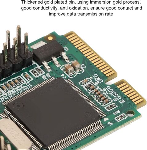 Mini PCIe Combo Serial Parallel Expansion Card, PCI Express to Printer LPT Port RS232 Com Port Adapter, 6Gbs 2 RS 232 Port 1 DP25 Pin for Printers, Scanners Plotters in Saudi Arabia