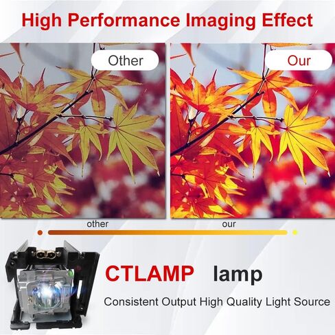 A + جودة BL-FP370A / 5811118128-SOT لمبة مصباح بروجيكتور بديلة مع غطاء متوافق مع Optoma EH505 X605 W505 EH503 in Saudi Arabia