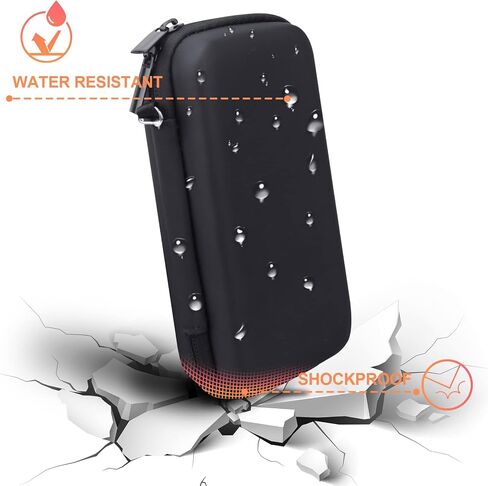 BOVKE Travel Case for RoamWiFi 4G LTE Mobile Hotspot Router, Worldwide Portable High Speed Hotspot, RoamWiFi Pocket Hotspot Holder with Mesh Pocket for Charging Cables, Black in Saudi Arabia