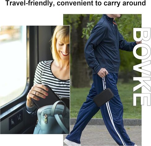 BOVKE Travel Case for RoamWiFi 4G LTE Mobile Hotspot Router, Worldwide Portable High Speed Hotspot, RoamWiFi Pocket Hotspot Holder with Mesh Pocket for Charging Cables, Black in Saudi Arabia