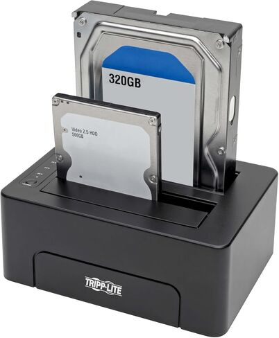 TRIPP LITE USB C إلى Dual SATA Quick Dock 2.5 بوصة/3.5 بوصة HDD/SDD USB 3.1 بسرعة 10 جيجابت في الثانية (U439-002-CG2) in Saudi Arabia