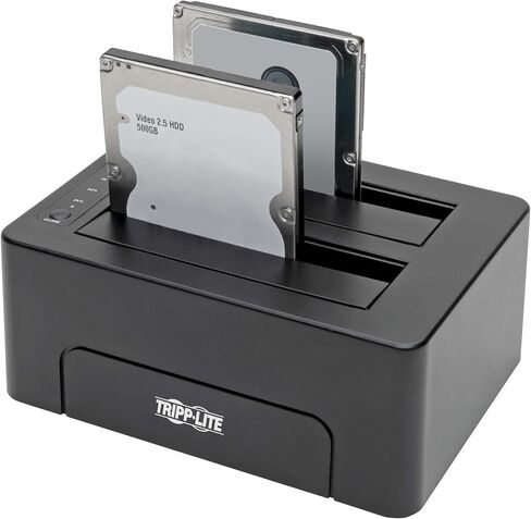 TRIPP LITE USB C إلى Dual SATA Quick Dock 2.5 بوصة/3.5 بوصة HDD/SDD USB 3.1 بسرعة 10 جيجابت في الثانية (U439-002-CG2) in Saudi Arabia