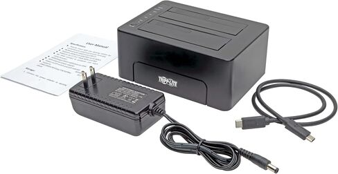 TRIPP LITE USB C إلى Dual SATA Quick Dock 2.5 بوصة/3.5 بوصة HDD/SDD USB 3.1 بسرعة 10 جيجابت في الثانية (U439-002-CG2) in Saudi Arabia