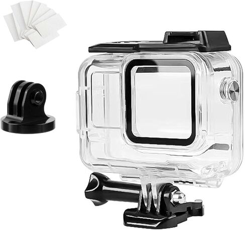 Waterproof Housing Dive Case Compatible for Insta 360 Ace Pro, 60M/196FT Underwater Protective Shell Case Housing with Anti-Fog Pads and Adpter Mount Accessories in Saudi Arabia