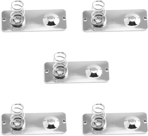 Heyiarbeit 50Pcs Battery Springs AA Metal Contact Plate Replacement Negative to Positive Conversion Spring Contact for Remote Control Battery Charger Inner Semicircle Nickle Plated 26.5x12mm in Saudi Arabia