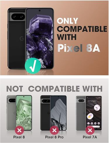 SUPCASE for Google Pixel 8 Case with Stand & Belt-Clip (Unicorn Beetle Pro), [Built-in Screen Protector] [Military-Grade Protection] Heavy Duty Rugged Kickstand Phone Case for Pixel 8, Black in Saudi Arabia
