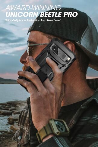 SUPCASE for Google Pixel 8 Pro Case 2023 with Screen Protector &Stand,Black in Saudi Arabia