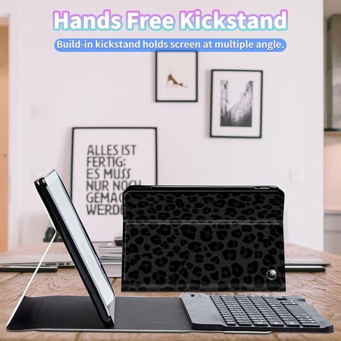 Keyboard Case for Kindle Fire Max 11 (13th Generation, 2023 Release), PU Leather Keyboard Cover with Removable Wireless Bluetooth Keyboard and Auto Wake/Sleep, Composition in Saudi Arabia
