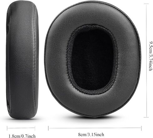استبدال وسائد الأذن لسماعات Skullcandy Crusher Wireless، Crusher ANC/EVO، Hesh ANC/EVO، Hesh 3، مناسبة أيضًا لسماعات Skullcandy Venue، راحة محسنة وجلد متين in Kuwait