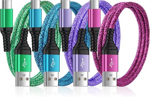 [4Pack/6ft] USB C Cable iPhone 15 Car Charger Cord Type C Fast Charging Cable for iPhone 15/15 Pro/15 Pro Max/15 Plus, Samsung Galaxy S24 A15 5G A54 A14 A53 S23 S22 S21,Google Pixel 8 Pro 7a 7 6a 6 5 in Saudi Arabia