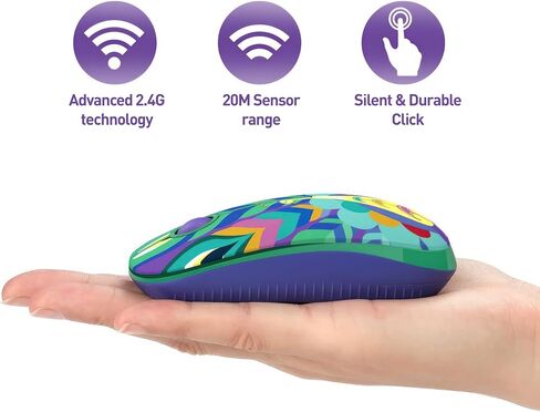 TELLUR Wireless Mouse with Nano USB 2.4 Ghz Receiver, Wireless Mouse with Silent Click, 1600 DPI, 3 Buttons, Plug & Play, Slim and Lightweight Design to Carry (Bear) in Saudi Arabia