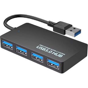 High Speed 4 Port Ultra Thin USB 3.0 Multi HUB Splitter Expansion for Desktop PC/Mac Laptop Adapter USB HUB