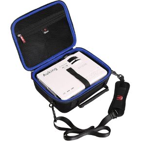 Mchoi Hard EVA Travel Case for AuKing Mini Projector 2022 Upgraded Portable Video-Projector, Case Only Black
