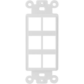 6-Port Keystone Insert Strap, Ivory