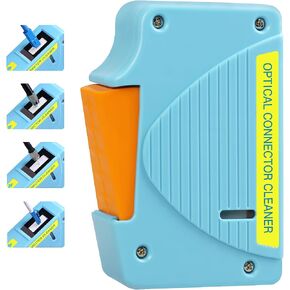 (أزرق) صندوق تنظيف الألياف الضوئية FTTH 550 مرة أداة تنظيف الألياف البصرية طقم تنظيف الألياف البصرية 1.25 مم و2.5 مم SC/FC/ST/LC/MU منظف الواجهة in Kuwait