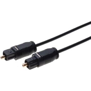 TOSLink Digital Audio Optic Cable SPDIF Speaker Wire (1.5FT, Black)