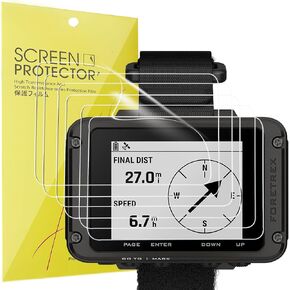 Compatible for Garmin Foretrex 901 Screen Protector, [6 Pack] Full Coverage TPU Clear Film Compatible for Garmin Foretrex 801, 901 (6 PACK)