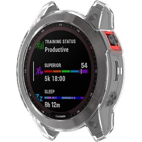 Screen Protector for EPIX (Gen 2) 47mm Watch Case TPU Screen Protectors Compatible with Garmin epix Gen2 Smartwatch (Black)