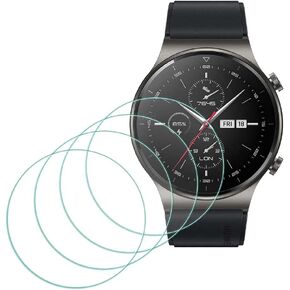 MTHGH Screen Protector for HUAWEI Watch GT 2 pro [4 Pack] Tempered Glass 9H Hardness Anti-Scratch Sensitive Touch Bubble Free Film Ultra-Thin Protective Cover