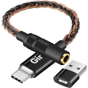 USB C to 3.5mm Audio Adapter with CX31993 Chip USB Type C to Headphones Aux Jack Dongle Amplifier DAC Cable Cord Compatible with iPhone 15 Pro Max/15 Pro/15 Plus, iPad, Galaxy S24 S23 Ultra, Pixel 8