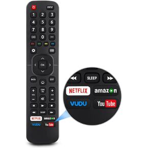 New Replacement Remote Control for All Hisense 4K LED HD UHD Smart TVs (EN2A27), Fit for Hisense Android Smart TV EN2A27 EN2A127H EN2A27HT EN2AN27H EN2AS27H EN2B27 EN2C27
